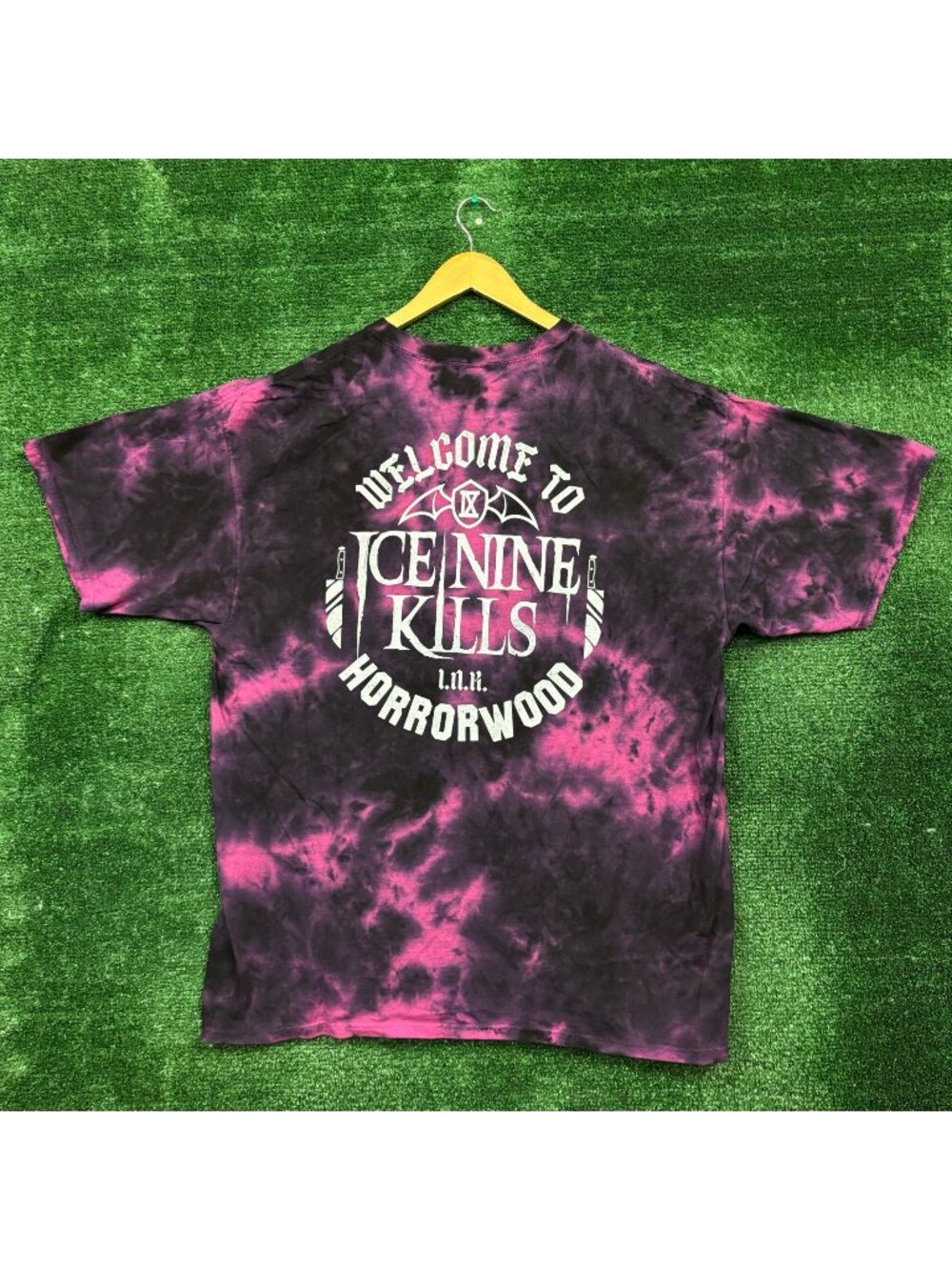Ice Nine Kills Welcome to Horrorwood Heavy Metal Band Tie-Dye T-Shirt Size XXL